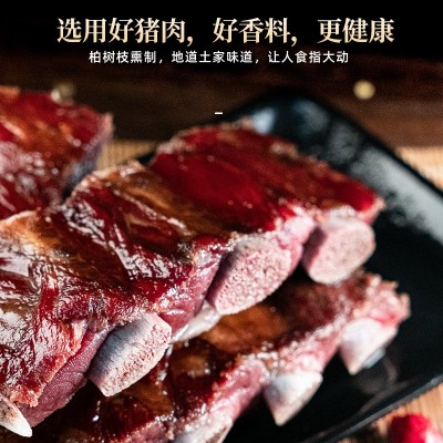 恩施正品腊排骨烟熏土猪肉切好剁好柴火自制风干五花腊肉特产批发图2