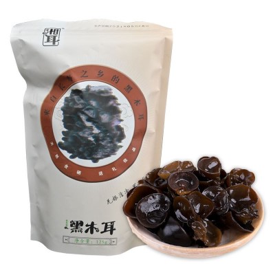 溆浦土特产椴黑木耳云耳无根黑木耳南北干货通货散装盒装礼盒批发图3