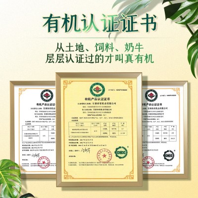 【8月日期】千初有机纯牛奶200g*12盒学生早餐奶全脂牛奶整箱批发图2