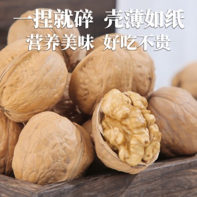 新疆纸皮核桃阿克苏185薄皮核桃生核桃手剥零食干货地摊厂家批发图4