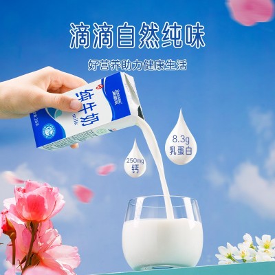 云南大理来思尔全脂儿童成长牛奶整箱批发256g*16盒装早餐纯牛奶图2
