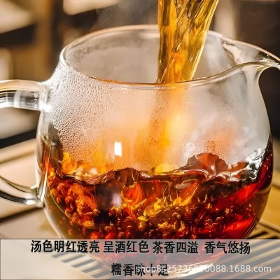 云南茶叶勐海糯香神韵熟茶古树普洱357克熟普普洱茶饼茶厂家批发图3
