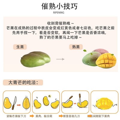 批发四川攀枝花芒果应季新鲜水果整箱甜心大芒果礼盒装凯特芒果图3