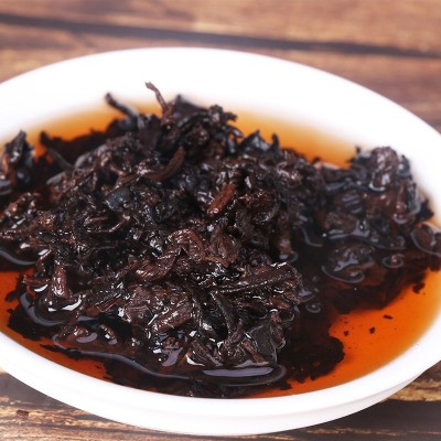 严选普洱茶叶 15年勐海陈年一口料 古树陈韵357g云南七子饼熟普图3
