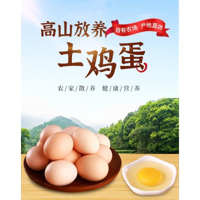 枞乡情农家散养高山土鸡蛋 小枞现捡新鲜草鸡蛋初生柴土鸡蛋图2