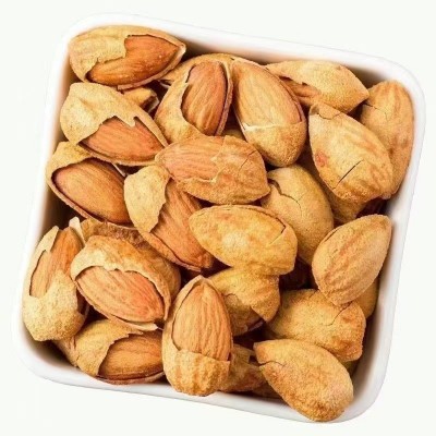 代发奶油味纸皮巴旦木批发500g 手剥扁桃仁巴达木零食大颗巴旦木图4