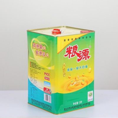粮源餐饮食用大豆油炒菜烘焙食用油成品一级大豆油15L传统口味图3