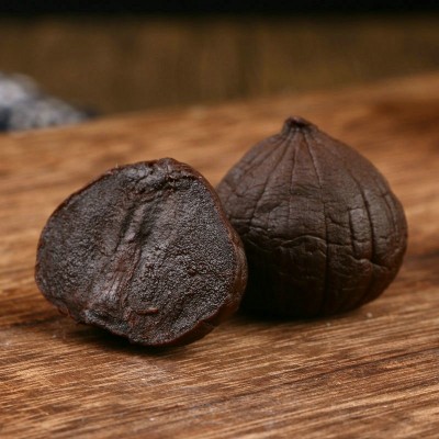山东亿天年独头黑蒜 家用炒菜炖汤即食黑大蒜 250克罐装厂家批发图3