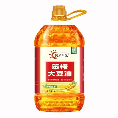 奕米阳光大豆油笨榨豆油5升/桶非转基因豆油压榨图4