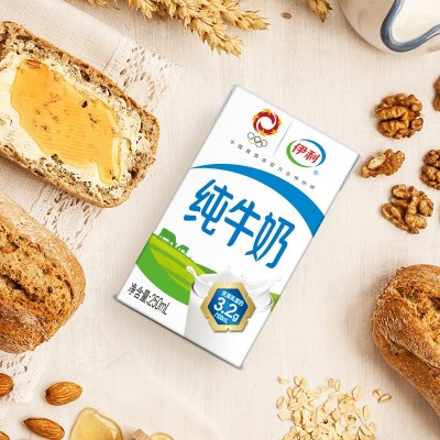 10月产新货yili纯牛奶16盒/21盒/24盒整箱批发儿童成人营养早餐纯图3