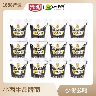 光明小西牛 青海老酸奶青稞黑米藏之宝高原特产谷物低温老酸奶150