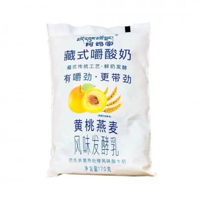 阿妈家藏式嚼酸奶发酵乳黄桃燕麦草莓百香果味酸牛奶儿童营养早餐图3