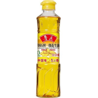 鲁花5S物理压榨一级花生油500ml特香小瓶健康食用油炒菜凉拌家用图5