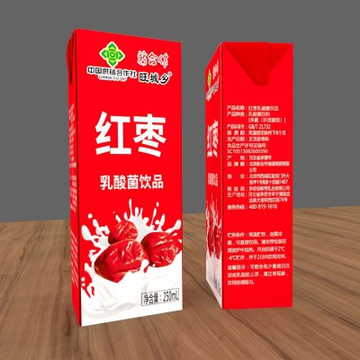 旺城乡红枣乳酸菌饮品 250ml*12盒装/儿童学生风味乳酸菌特价整箱图3