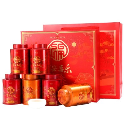 三大茗茶2023新茶武夷山金骏眉正山小种红茶茶叶礼盒装高档礼品图5