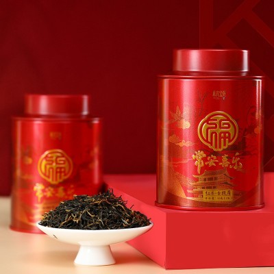 三大茗茶2023新茶武夷山金骏眉正山小种红茶茶叶礼盒装高档礼品图4
