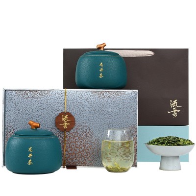 龙井茶2023年新茶明前龙井绿茶茶叶礼盒装节送礼长辈客户高档绿茶图4