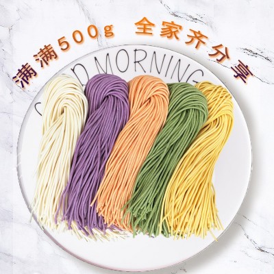 清悟源厂家直销荞麦面拉面400g半干面鲜面条餐饮面菠菜面火锅切面图4