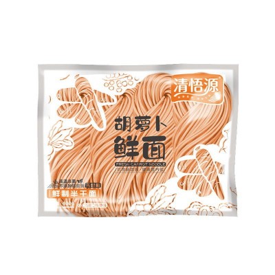 清悟源胡萝卜鲜面鲜制半干面400g装筋道爽口代发厂家直发图4