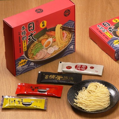 网红非油炸日式豚骨拉面番茄浓香速煮面条238g盒装上海食品厂家