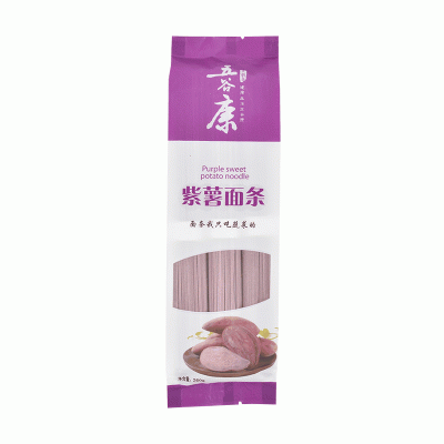 青岛厂家批发蔬菜面条 260g/袋紫薯面条蔬菜挂面加工图5