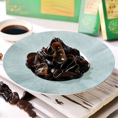天锦有机兴安霜耳礼盒150g*2条黑龙江有机火锅木耳干货厂家批发图4