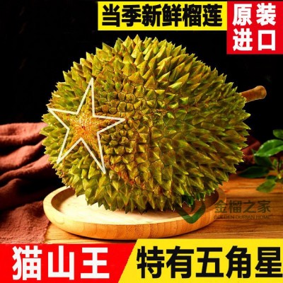 马来西亚猫山王榴莲带壳d197榴莲果肉批发正宗进口水果顺丰包邮图2