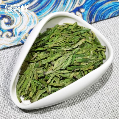 浙江高山龙井明前茶豆香黄绿版龙井43绿茶散装茶叶批发图2