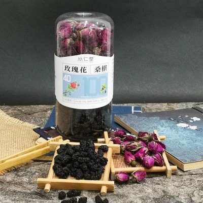 玫瑰桑椹罐装花茶组合花草茶玫瑰花茶瓶装花茶伴手礼厂家批发桂圆图3