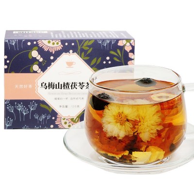 菊花决明子茶乌梅山楂茶体湿玉米须茶花草茶茯苓茶菊花茶包批发图5