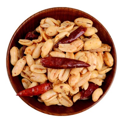 味思缘油炸熟麻辣五香脱皮下酒菜休闲零食品花生米仁粒椒批发图3