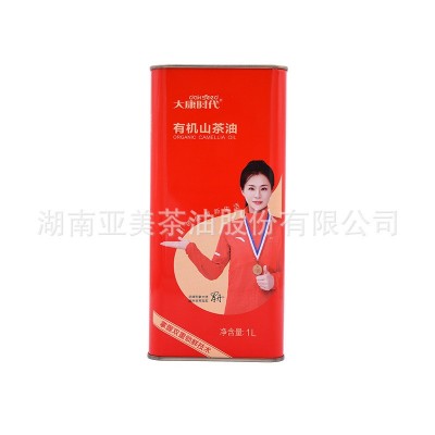 大康时代有机山茶油1L马口铁装高端送礼 厂家供应销售批发团购图3