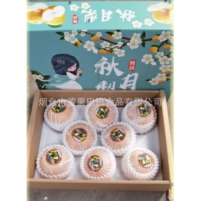 金秋礼秋月梨花好月圆中秋超大多汁甜无渣烟台产地一件代发莱阳梨图6