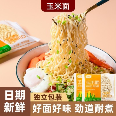 玉米面面条非油炸方便面饼低脂肪髙粗粮杂粮面条棒子面整箱装批发图4