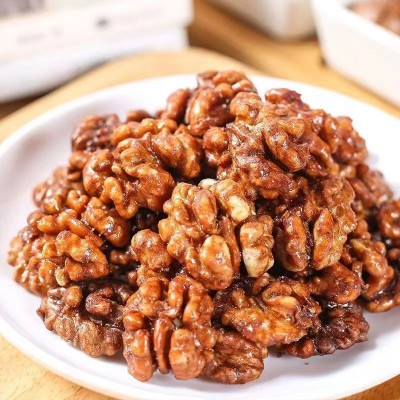 【代发】琥珀核桃仁蜂蜜熟核桃 网红零食炒货香甜酥脆批发核桃仁1图2