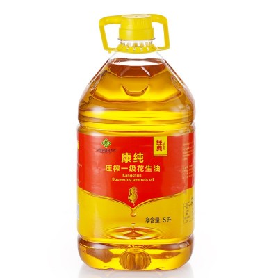 山东花生油厂家直供 4升 4.5升 5升 5.436升10斤压榨 一级花生油