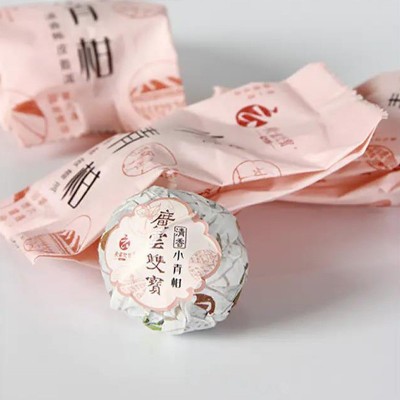 【新会小青柑茶厂家】云南普洱茶熟茶天马小青柑茶送礼晒香小青柑图2