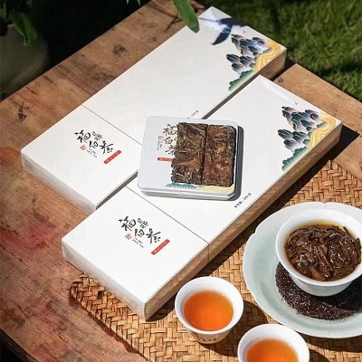 福鼎白茶小方片紧压小茶饼越陈越香烟条180克磻溪老白茶茶叶图6