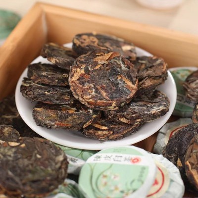 福鼎老白茶陈皮白茶小茶饼与陈皮丝松压小饼越陈越香500克可加印图4