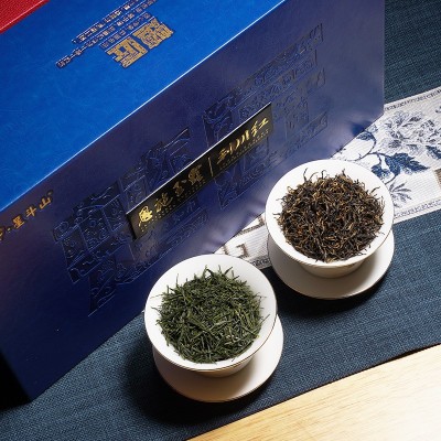 蓝焙旗舰店 蓝焙星斗山一红一绿楚匠2018礼盒320g 荆楚工匠品牌图2