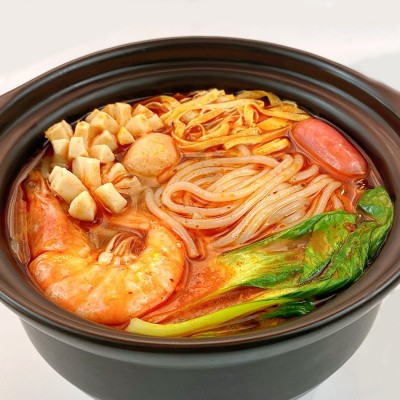 东北大妈半干米线350g三包料 方便云南速食米线正宗东北砂锅米粉图2