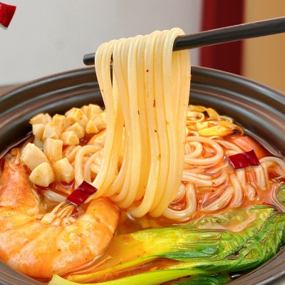 东北大妈半干米线350g三包料 方便云南速食米线正宗东北砂锅米粉图4
