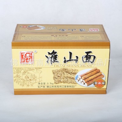 非油炸箱装面条8斤散装淮山面条健康营养拉面面条批发 淮山面箱装图2