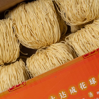 永成虫草花面条非油炸手工面健康早餐方便面条2斤装整箱现货批发图2