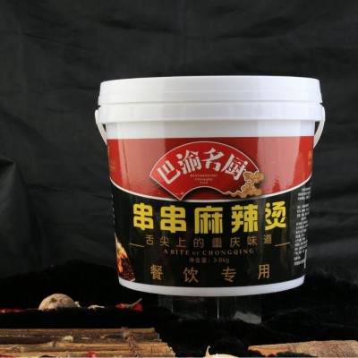 重庆巴渝名厨火锅底料串串麻辣烫调料桶装厂家直销3.6kg特惠装