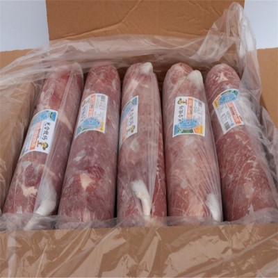 混合卷羊油鸭肉卷 自助涮火锅麻辣烫烧烤商用批发仿羊肉卷图4