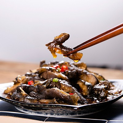 长明厂家批发自贡盐帮菜精品麻辣鸡脚去骨凤爪酒店私房菜250g*40图2