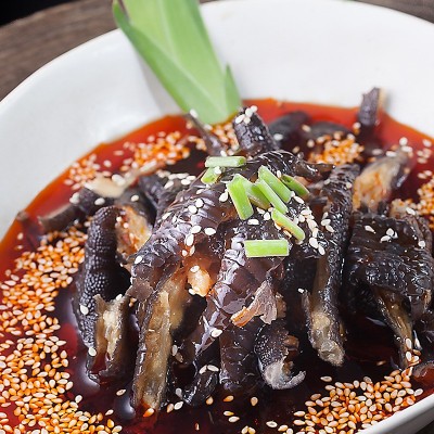 长明厂家批发自贡盐帮菜精品麻辣鸡脚去骨凤爪酒店私房菜250g*40图4