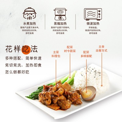 红烧排骨外卖简餐料理包餐饮速冻食品冷冻料理包速食快餐图3