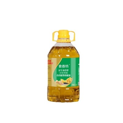 食香坊厂家批发食用油 非转基因植物调和油 桶装2.5L压榨型花生油图4